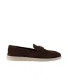 Prada Loafers In Dark Brown