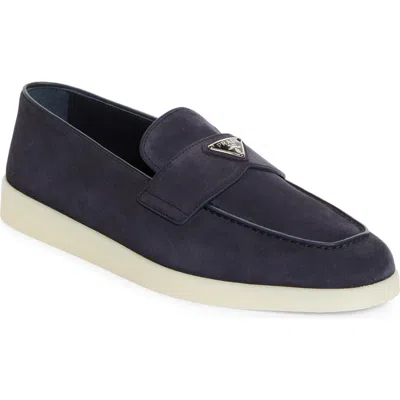 Prada Saint Tropez Loafer In Bleu