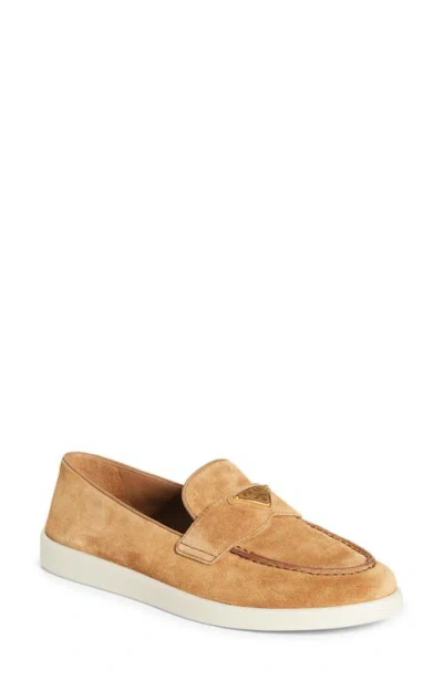Prada Saint Tropez Loafer In Cannella