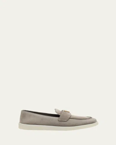 Prada Saint Tropez Suede Loafers