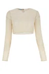 Prada Sand Beads Top In Beige O Tan