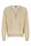 Prada Women's Sand Cashmere Blend Sweater