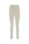 Prada Elastic Waistband Cashmere Blend Leggings In Beige