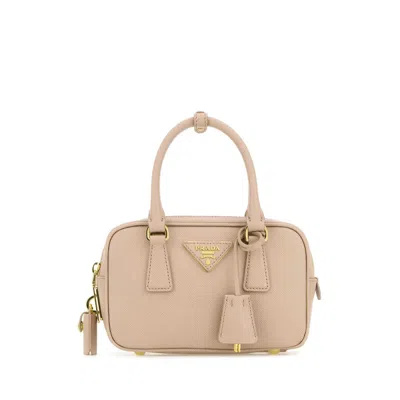 Prada Sand Leather Handbag