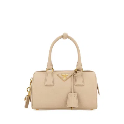 Prada Sand Leather Handbag