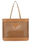 Prada Large Perforated Leather Tote Bag