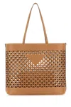 Prada Large Perforated Leather Tote Bag
