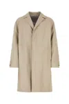 Prada Women's Sand Nappa Leather Coat