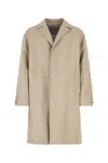 Prada Nappa Leather Jacket With Lamb Lining In Beige
