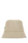 Prada Recycled Nylon Hat Featuring Metal Accents In Neutral