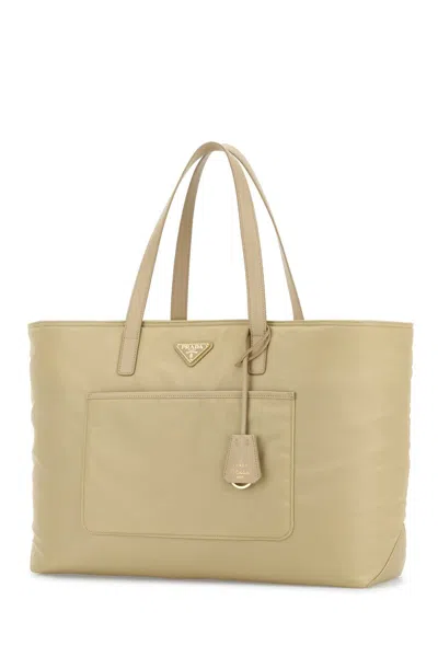 Prada Sand Re-nylon Large Re-edition 1978 Shopping Bag