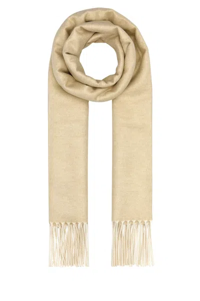 PRADA SAND SILK BLEND SCARF