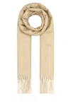 Prada Sand Silk Blend Scarf In Beige O Tan