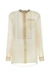 Prada Women's Sand Silk Shirt