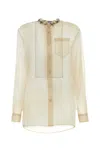 Prada Women's Sand Silk Shirt In Deserto