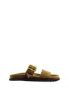 Prada Enamel Triangle-logo Slides