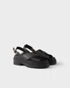Prada Black Rubber Sandals