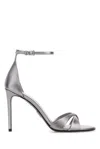Prada Sandali Heel Sandal In Silver