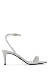 Prada Leather Ankle-strap Sandal In White