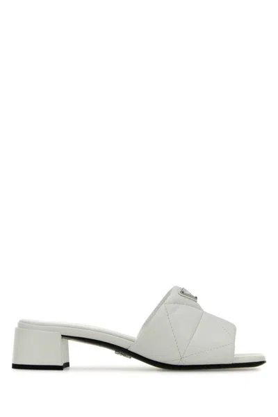 Prada Sandals In White