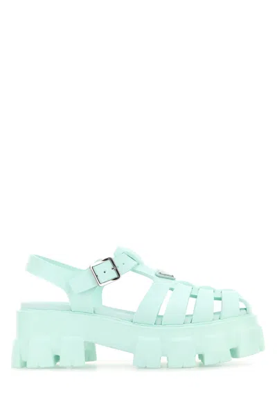 Prada Sandals-38 Nd  Female In Green