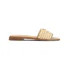 Prada Beige Slip On Sandals In Beige