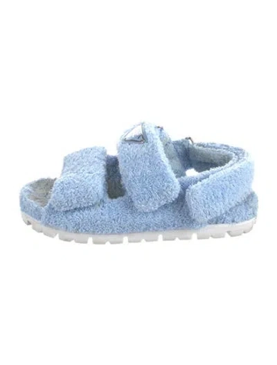 Pre-owned Prada Sandals In Blue