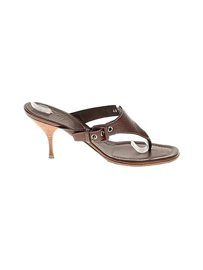 Pre-owned Prada Sandals In Brown