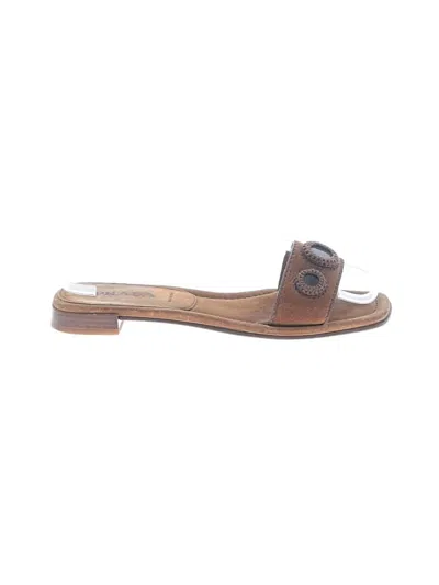 Pre-owned Prada Sandals In Brown