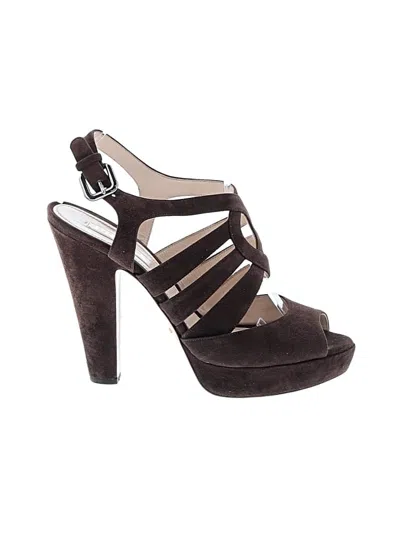 Pre-owned Prada Sandals In Brown