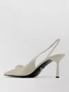 Prada Sandals High Heel Pointed Toe Open Back In Multi