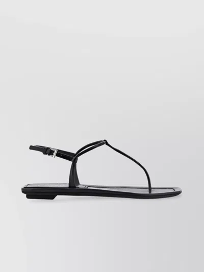 Prada Sandals Slingback Ankle Strap In Black
