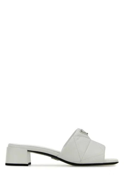 Prada Sandals In White