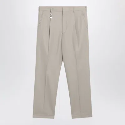 Prada Sand-colored Cotton Trousers In Neutral