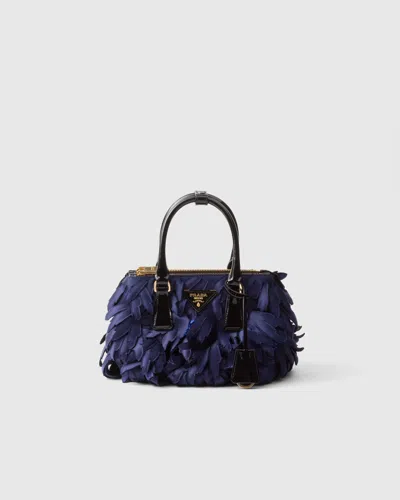 PRADA PRADA GALLERIA MINI BAG AUS SATIN UND LACKLEDER