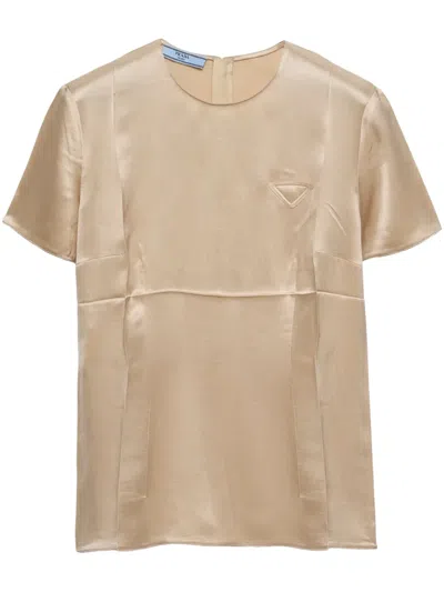 PRADA SATIN CREPE TOP