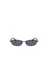 Prada Satin Geometric Sunglasses In Purple