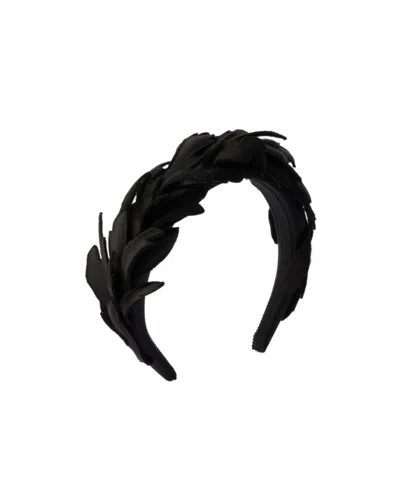 Prada Satin Headband In Schwarz