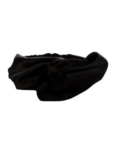 Pre-owned Prada Satin Headband In Black