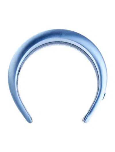 Pre-owned Prada Satin Headband In Blue