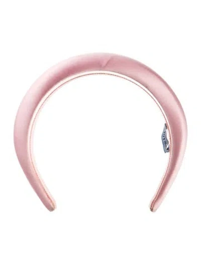 Pre-owned Prada Satin Headband In Pink