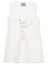 Prada Old Satin Mini-dress In White