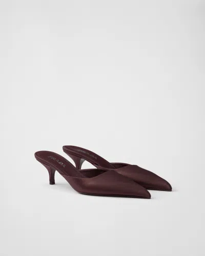 PRADA SATIN MULES