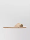 Prada Women Sand Satin Slippers
