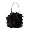 Prada Satin And Patent Leather Mini-bag In Black