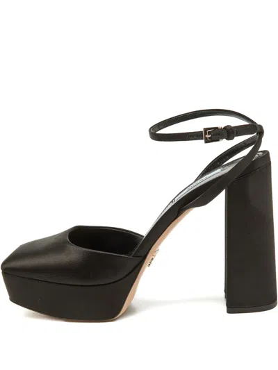Pre-owned Prada Satin Platform Sandals
