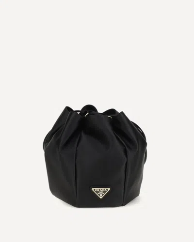 Prada Satin Pouch In Black