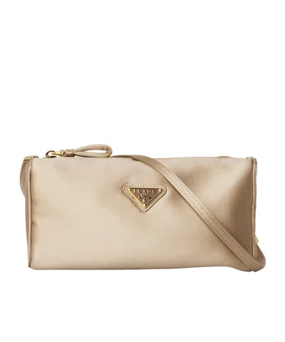 Prada Satin Shldr Ld62 In Nude