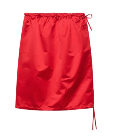 PRADA SATIN SKIRT