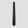 Prada Satin Tie In Black